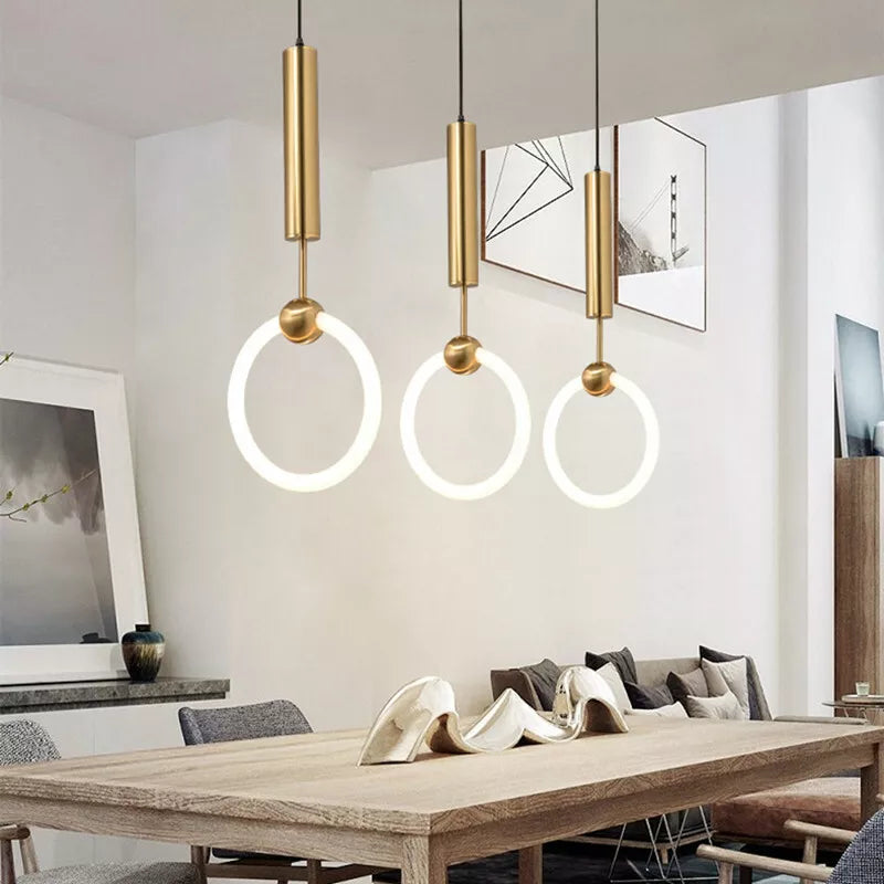 Elegante nordische LED-Hängelampe mit minimalistischem Design