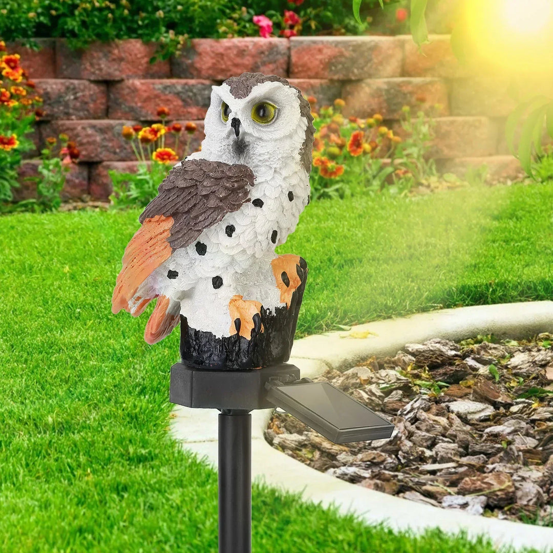 Owlight - Solarbetriebene Gartendekoleuchte mit Eulenmotiv