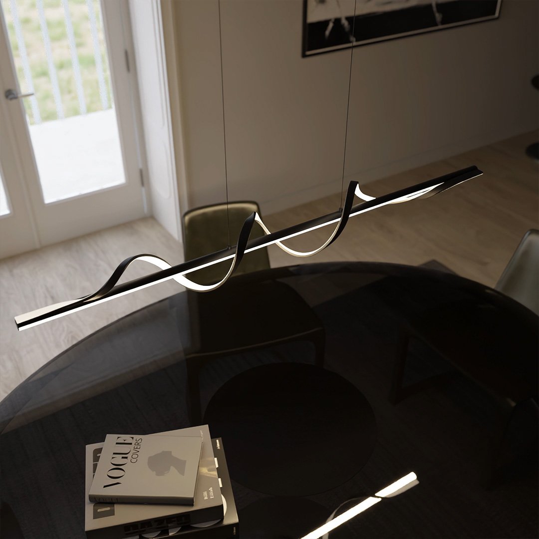 Elegante Clarion-Wandlampe aus Glas mit LED-Technologie