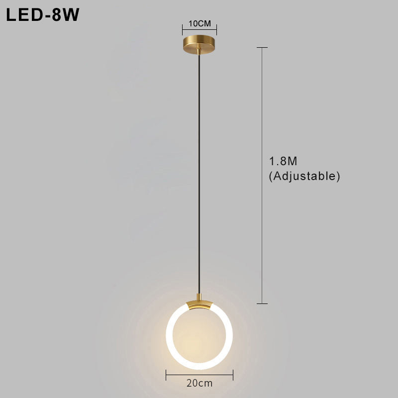 Elegante nordische LED-Hängelampe mit minimalistischem Design