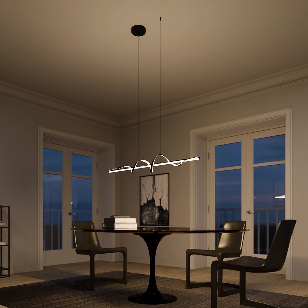 Elegante Clarion-Wandlampe aus Glas mit LED-Technologie